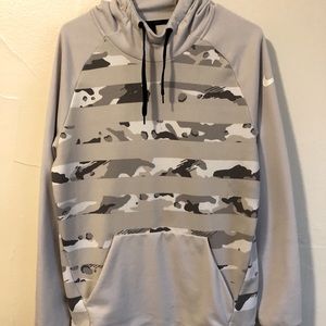Nike Medium Dri-Fit Striped Off-White Camo Hoodie